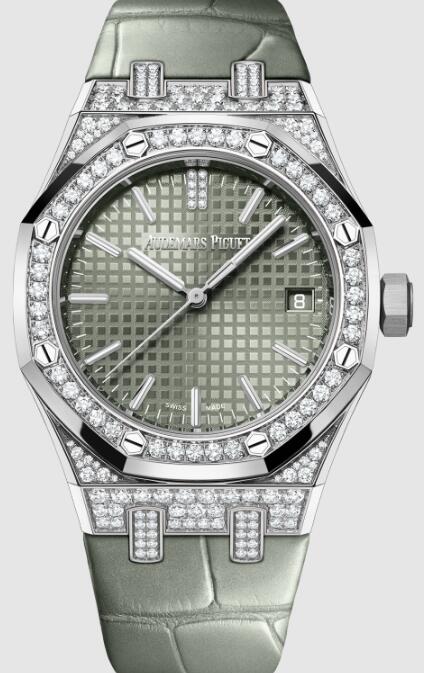 Review 15551BC.ZZ.D405CR.01 Audemars Piguet Royal Oak Selfwinding 37 White Gold - Diamond 2024 replica watch